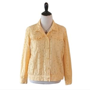 Appleseed’s Petites Embroidered Jacket